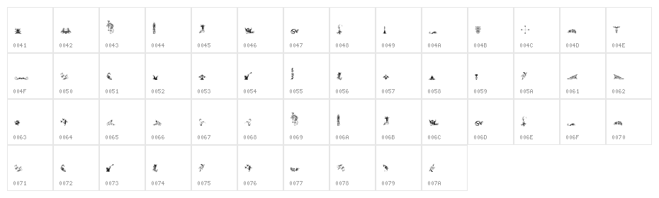Micro Fleurons Free Character Map