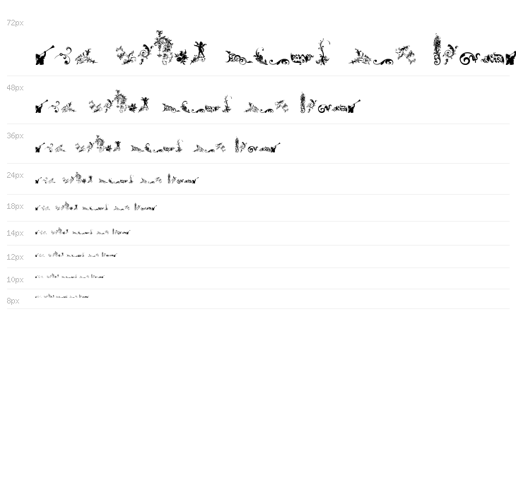 Micro Fleurons Free Waterfall