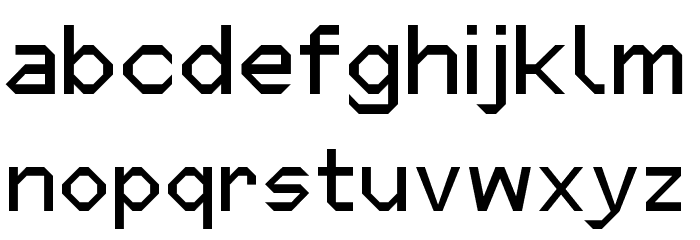Micro Six Font LOWERCASE