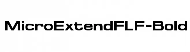 MicroExtendFLF-Bold  नि: शुल्क फ़ॉन्ट्स डाउनलोड