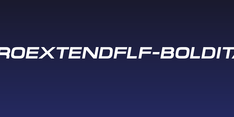 MicroExtendFLF-BoldItalic Social Header
