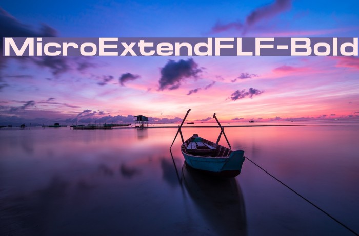 MicroExtendFLF-Bold Font examples