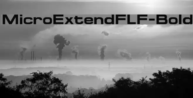 MicroExtendFLF-Bold Font examples