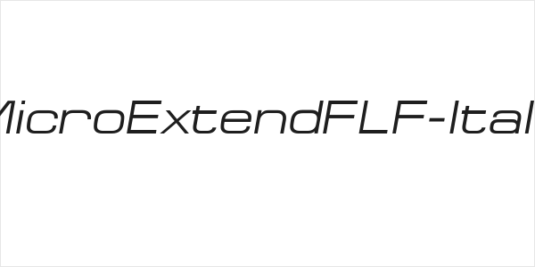 MicroExtendFLF-Italic Logo