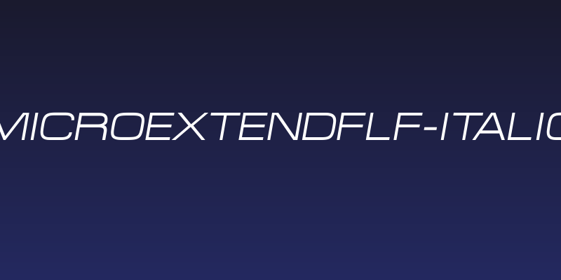 MicroExtendFLF-Italic Social Header