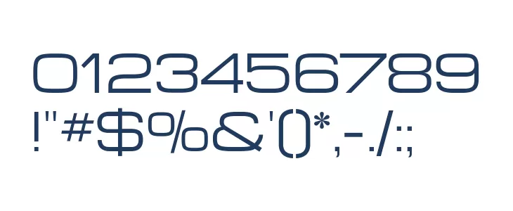 MicroExtendFLF Font OTHER CHARS