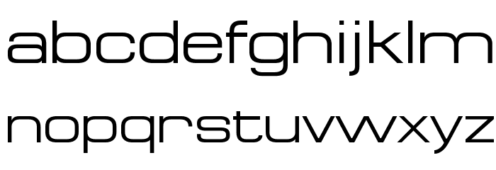 MicroExtendFLF Font LOWERCASE