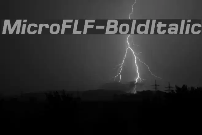 MicroFLF-BoldItalic  examples