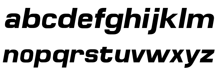 MicroFLF-BoldItalic Font LOWERCASE