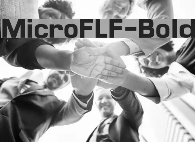 MicroFLF-Bold Font examples