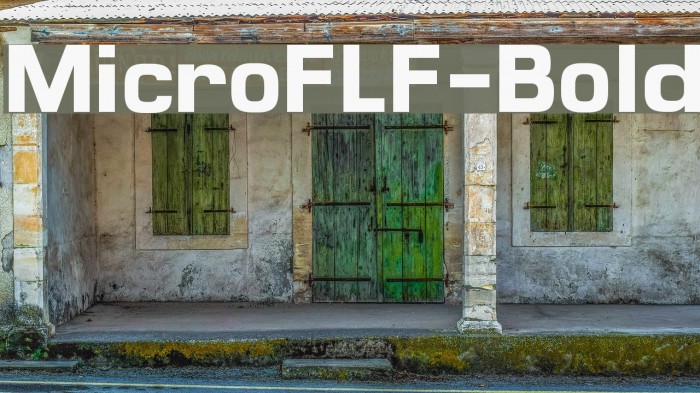 MicroFLF-Bold Font examples