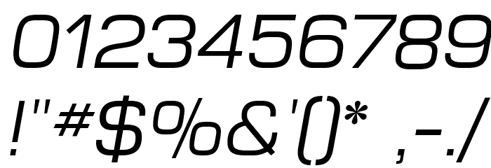 MicroFLF-Italic Font OTHER CHARS
