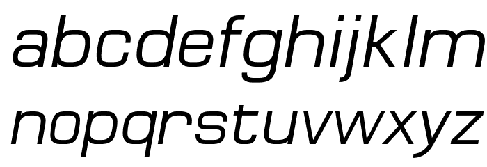 MicroFLF-Italic Font LOWERCASE