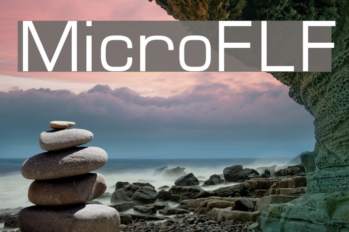 MicroFLF Schriftart examples