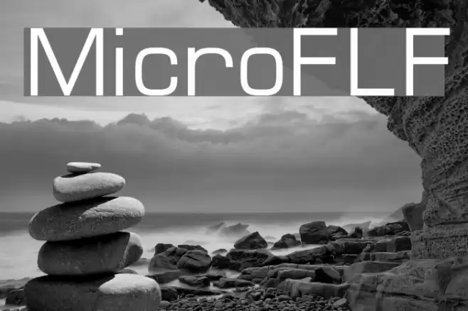 MicroFLF Schriftart examples