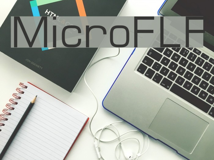 MicroFLF Schriftart examples