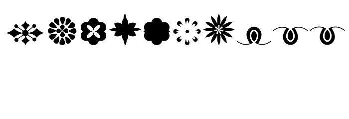 MicroFleuronsEighteen Font OTHER CHARS