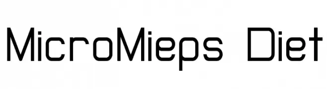 MicroMieps Diet  Скачать бесплатные шрифты