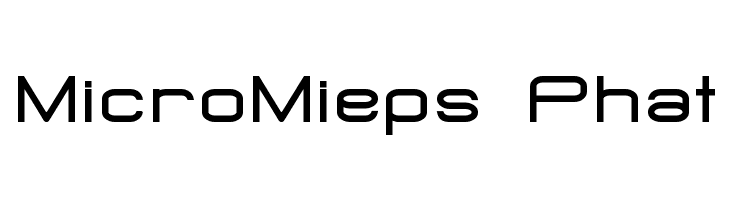MicroMieps Phat  Free Fonts Download