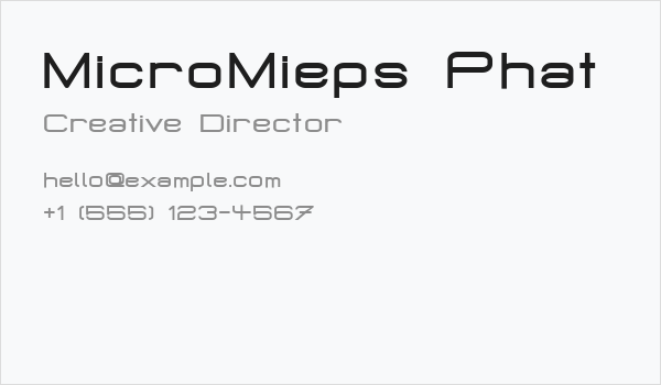 MicroMieps Phat Business Card