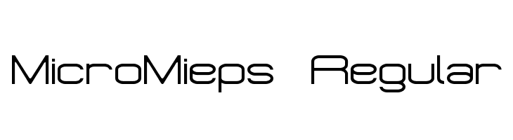 MicroMieps Regular  Скачать бесплатные шрифты