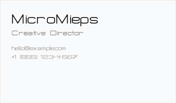 MicroMieps Business Card