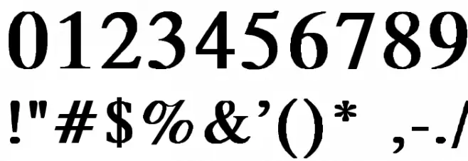 MicroTiempo-Normal Bold Font OTHER CHARS