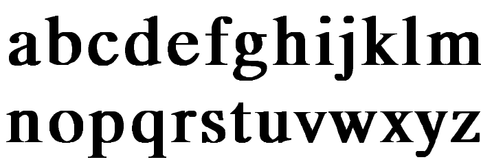 MicroTiempo-Normal Bold Font LOWERCASE