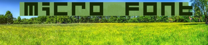 Micro Font examples