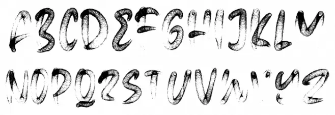 MicrobaProRegular フォント 大文字