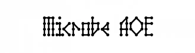 Microbe AOE  Frei Schriftart Herunterladen