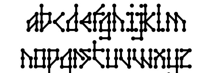 Microbe AOE Font LOWERCASE