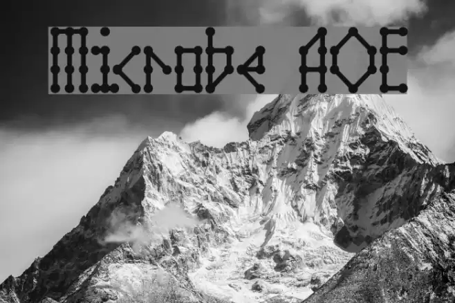 Microbe AOE Font examples