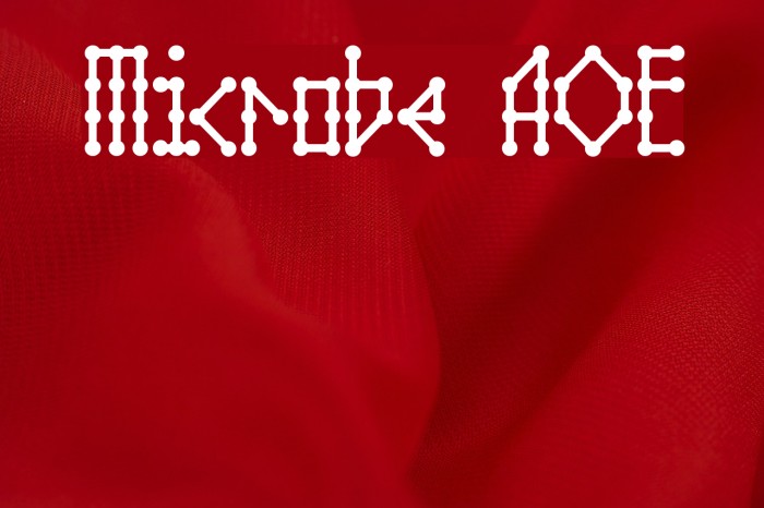 Microbe AOE Font examples