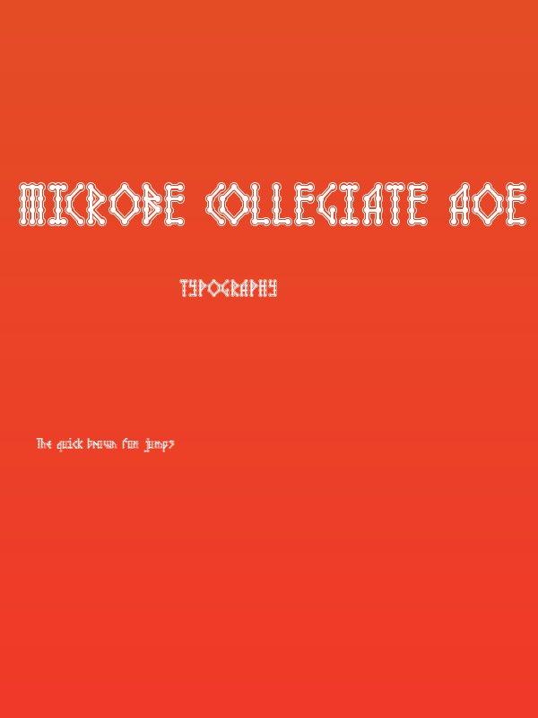 Microbe Collegiate AOE Poster