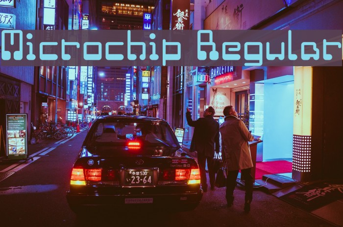Microchip Regular Font examples