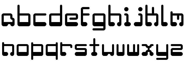 Microchip Regular Font LOWERCASE