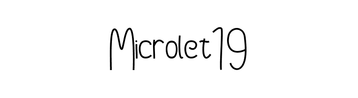 Microlet19  font caratteri gratis