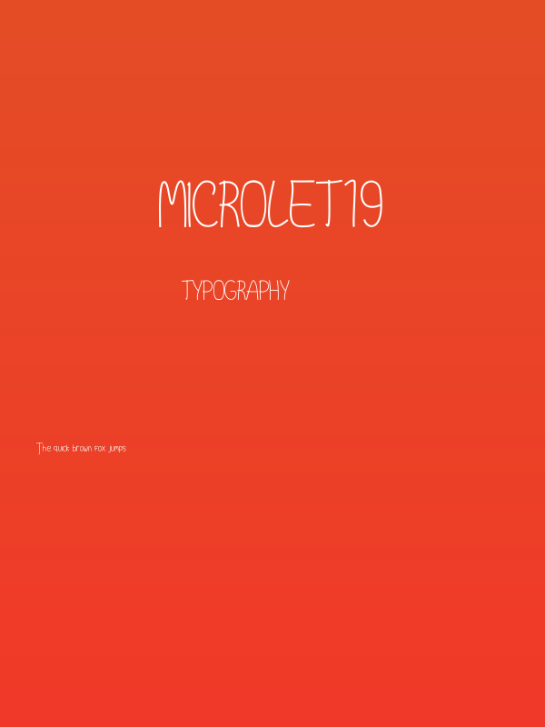Microlet19 Poster