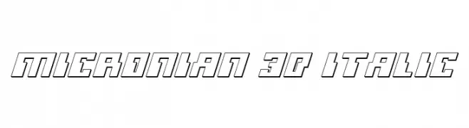 Micronian 3D Italic 