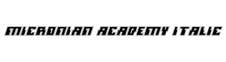 Micronian Academy Italic  les polices de caractères gratuit tlcharger