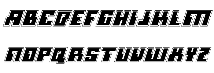 Micronian Academy Italic Font LOWERCASE
