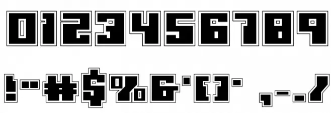 Micronian Academy Font OTHER CHARS