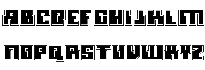 Micronian Academy Schriftart Kleinbuchstaben