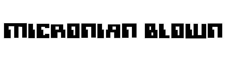 Micronian Blown  Frei Schriftart Herunterladen