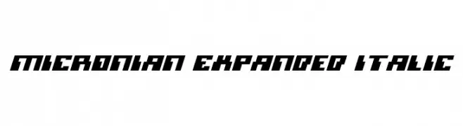 Micronian Expanded Italic 