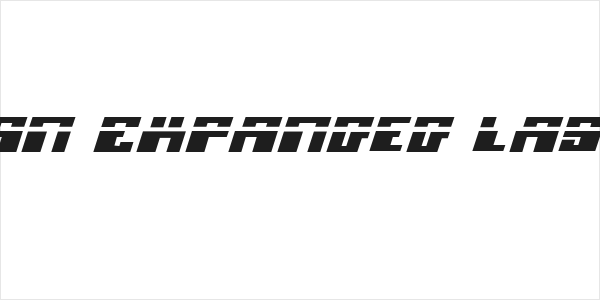 Micronian Expanded Laser Italic Logo