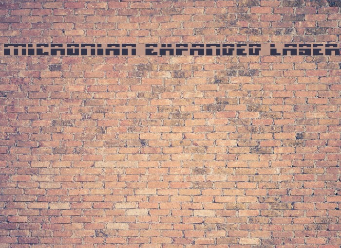 Micronian Expanded Laser Font examples