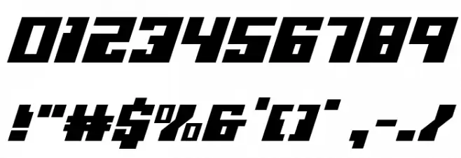 Micronian Italic خط محارف أخرى
