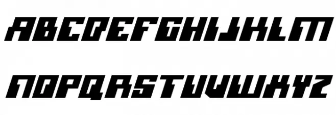 Micronian Italic Schriftart Groß